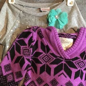Bundle of 2 girls casual winter dresses